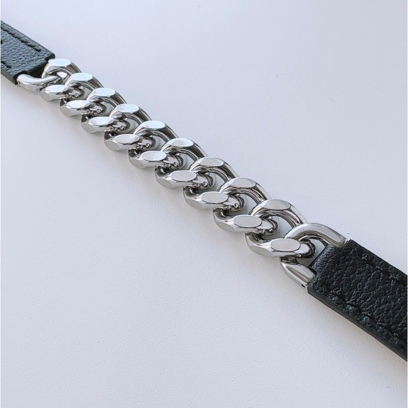 Ανταλλακτικό λουράκι QuickFit Denim Chain Strap Apple Watch 1/2/3/4/5/6/SE/7 (38/40/41mm) Black Ανταλλακτικό λουράκι QuickFit Denim Chain Strap Apple Watch 1/2/3/4/5/6/SE/7 (38/40/41mm) Black
