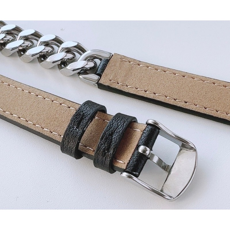 Ανταλλακτικό λουράκι QuickFit Denim Chain Strap Apple Watch 1/2/3/4/5/6/SE/7 (38/40/41mm) Black Ανταλλακτικό λουράκι QuickFit Denim Chain Strap Apple Watch 1/2/3/4/5/6/SE/7 (38/40/41mm) Black