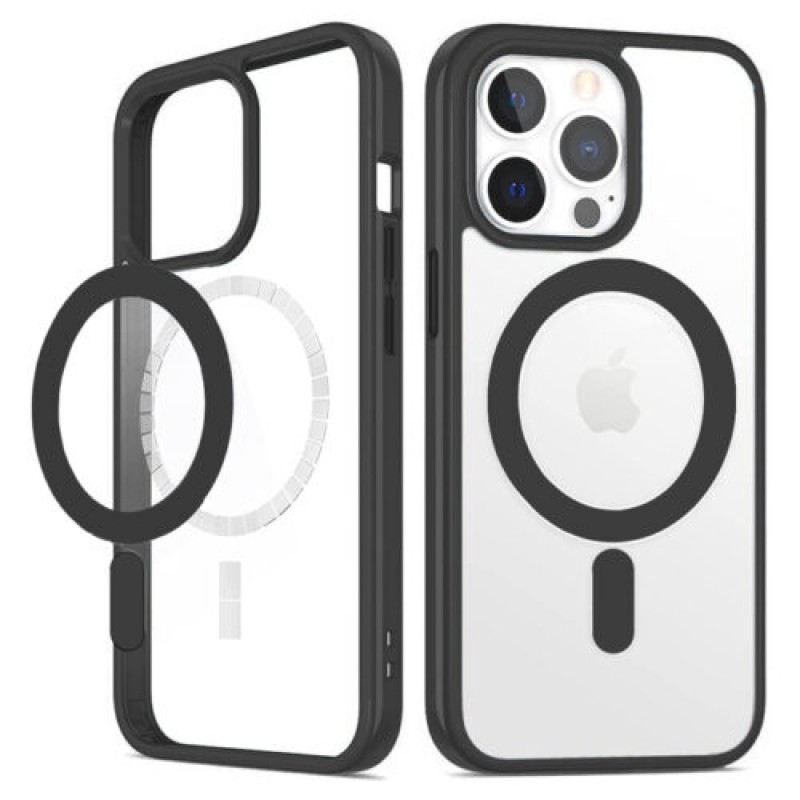 Θήκη TPU Acrylic with MagSafe Magnet Apple iPhone 13 Pro (6.1") Black