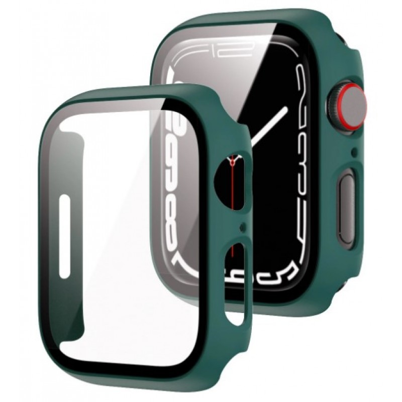 Θήκη PC Full Screen Protector Apple Watch Series 7/8 (45mm) Dark Green