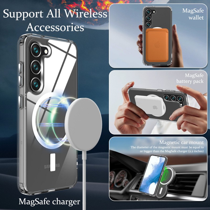 Θήκη TPU Acrylic with MagSafe Magnet Samsung Galaxy S23+ Plus 5G SM-S916 Clear