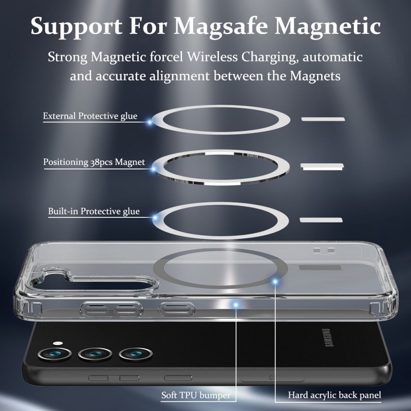 Θήκη TPU Acrylic with MagSafe Magnet Samsung Galaxy S23+ Plus 5G SM-S916 Clear