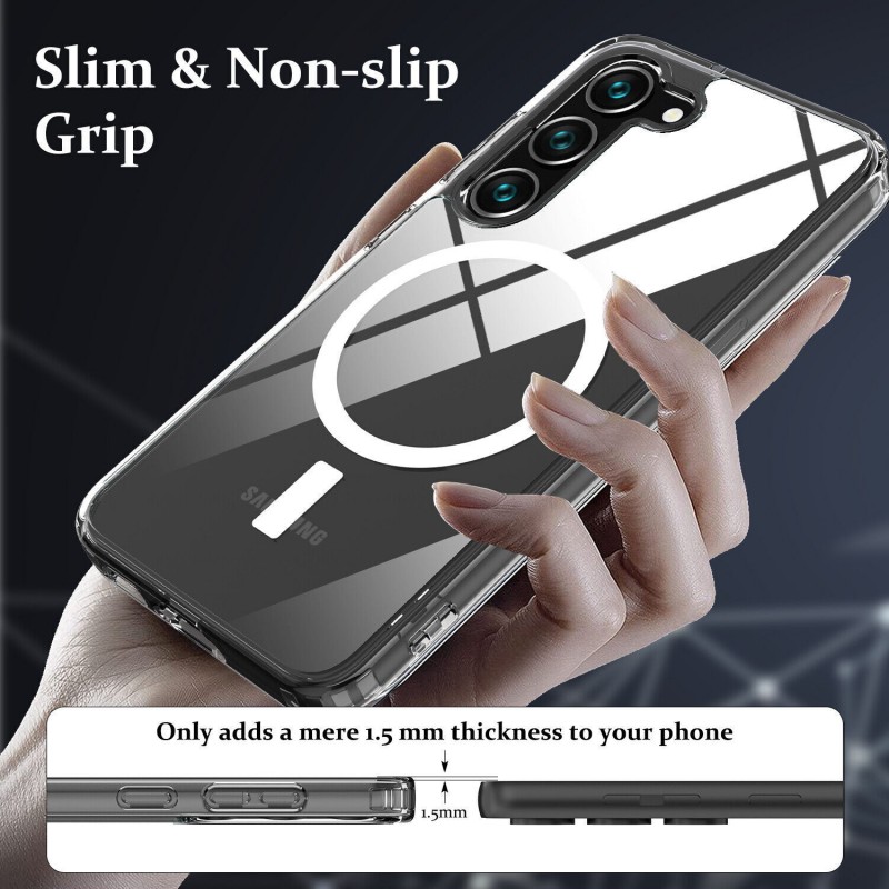 Θήκη TPU Acrylic with MagSafe Magnet Samsung Galaxy S23+ Plus 5G SM-S916 Clear