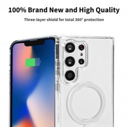 Θήκη ökkes TPU Acrylic with MagSafe Magnet Samsung Galaxy S24 Ultra 5G S928 Clear Θήκη ökkes TPU Acrylic with MagSafe Magnet Samsung Galaxy S24 Ultra 5G S928 Clear