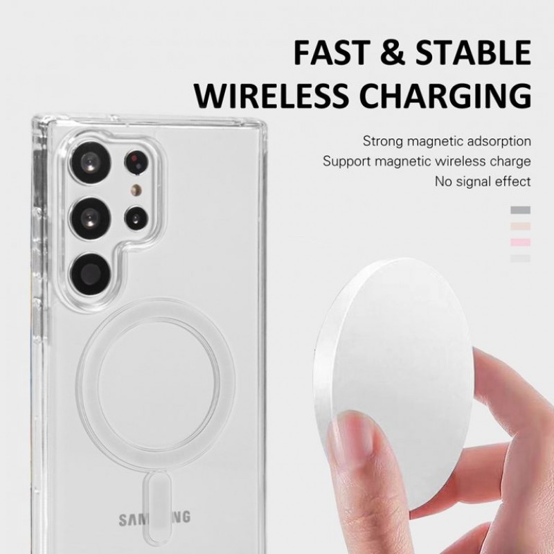 Θήκη ökkes TPU Acrylic with MagSafe Magnet Samsung Galaxy S24 Ultra 5G S928 Clear Θήκη ökkes TPU Acrylic with MagSafe Magnet Samsung Galaxy S24 Ultra 5G S928 Clear
