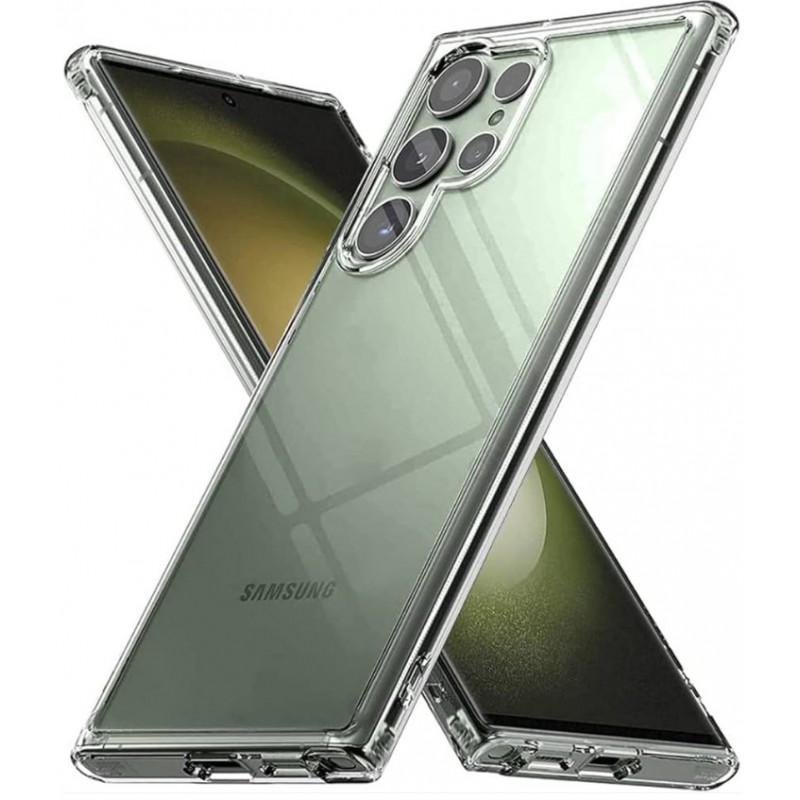 Θήκη Ultra Hybrid Real Crystal Glass Samsung Galaxy S23 Ultra 5G S918 Clear