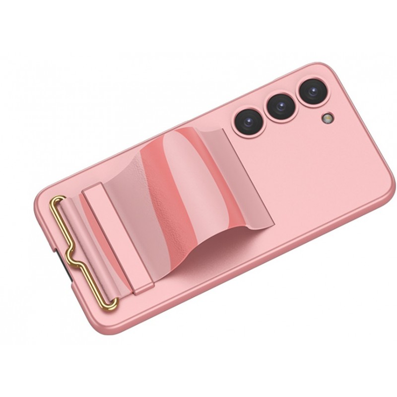 Θήκη Ultra Slim PC Cover Strap Samsung Galaxy S23 5G S911 Pink