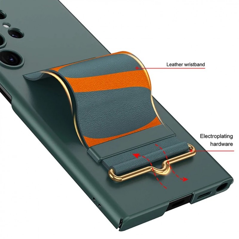 Θήκη Ultra Slim PC Cover Strap Samsung Galaxy S23+ Plus 5G S916 Green