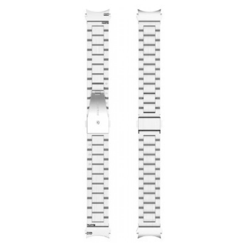 Ανταλλακτικό λουράκι QuickFit Stainless Steel Silver για Samsung Galaxy Watch 7 / 6 / 6 Classic / 5 / 5 Pro/ 4 / 4 Classic