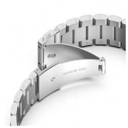 Ανταλλακτικό λουράκι QuickFit Stainless Steel Silver για Samsung Galaxy Watch 7 / 6 / 6 Classic / 5 / 5 Pro/ 4 / 4 Classic