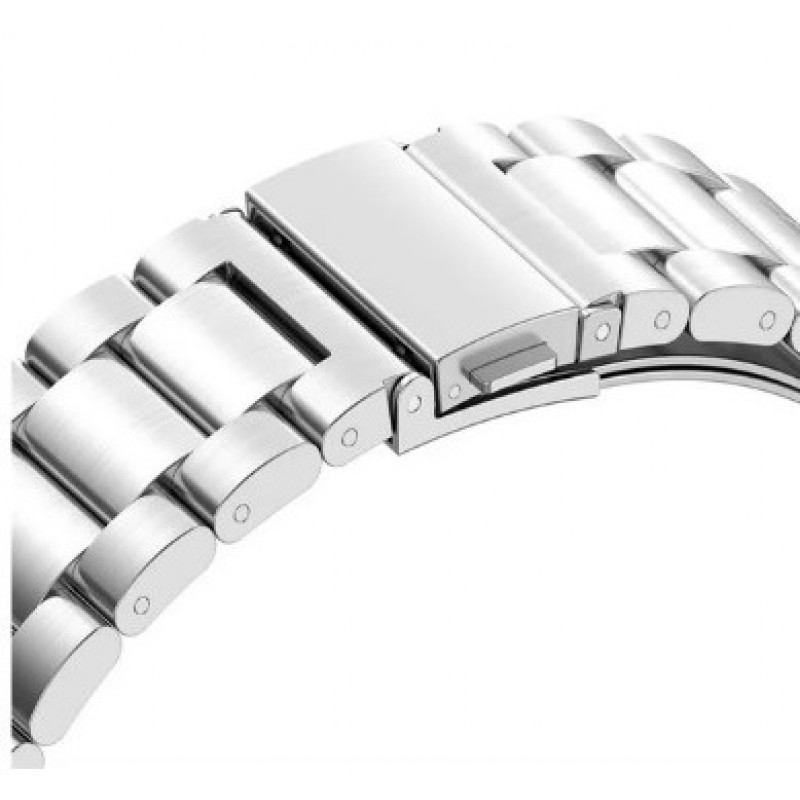 Ανταλλακτικό λουράκι QuickFit Stainless Steel Silver για Samsung Galaxy Watch 7 / 6 / 6 Classic / 5 / 5 Pro/ 4 / 4 Classic