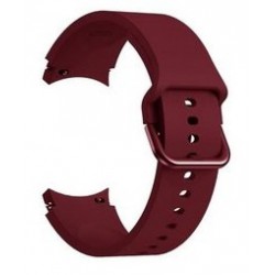 Ανταλλακτικό λουράκι QuickFit Smoothband Color Braided Button Deep Wine Red για Samsung Galaxy Watch 7 / 6 / 6 Classic / 5 / 5 Pro/ 4 / 4 Classic