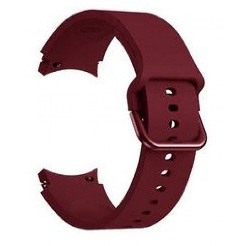 Ανταλλακτικό λουράκι QuickFit Smoothband Color Braided Button Deep Wine Red για Samsung Galaxy Watch 7 / 6 / 6 Classic / 5 / 5 Pro/ 4 / 4 Classic