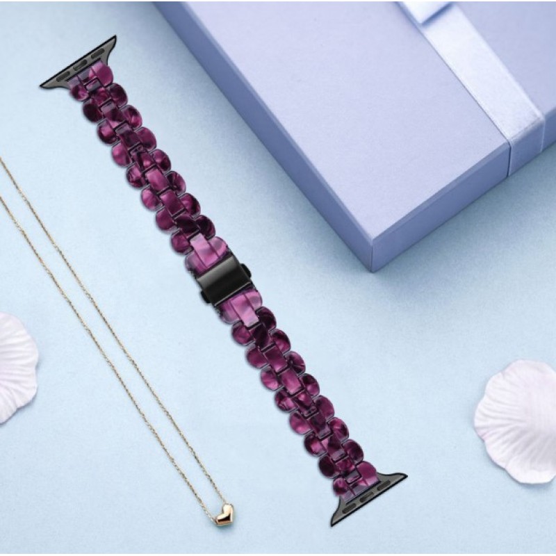 Ανταλλακτικό λουράκι QuickFit Ceramic Modern Design Apple Watch 1/2/3/4/5/6/SE/7 (38/40/41mm) Purple Ανταλλακτικό λουράκι QuickFit Ceramic Modern Design Apple Watch 1/2/3/4/5/6/SE/7 (38/40/41mm) Purple