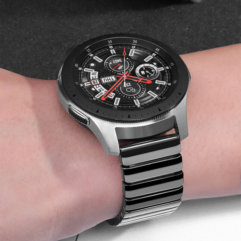 Ανταλλακτικό λουράκι Ceramic Linkband Black για Samsung Galaxy Watch3(45mm)/Watch(46mm)/Huawei Watch 3 (46mm)/ Watch 3 Pro (48mm)/GT 2/Pro/Honor GS Pro/Amazfit GTR 3 (46mm)/GTR 3 Pro/GTR(47mm)/ Stratos 3(48mm) (22mm)