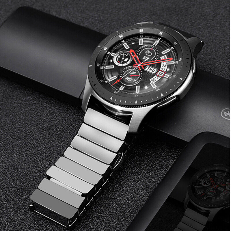 Ανταλλακτικό λουράκι Ceramic Linkband Black για Samsung Galaxy Watch3(45mm)/Watch(46mm)/Huawei Watch 3 (46mm)/ Watch 3 Pro (48mm)/GT 2/Pro/Honor GS Pro/Amazfit GTR 3 (46mm)/GTR 3 Pro/GTR(47mm)/ Stratos 3(48mm) (22mm)