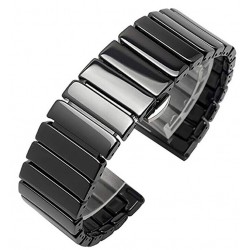 Ανταλλακτικό λουράκι Ceramic Linkband Black για Samsung Galaxy Watch3(45mm)/Watch(46mm)/Huawei Watch 3 (46mm)/ Watch 3 Pro (48mm)/GT 2/Pro/Honor GS Pro/Amazfit GTR 3 (46mm)/GTR 3 Pro/GTR(47mm)/ Stratos 3(48mm) (22mm)