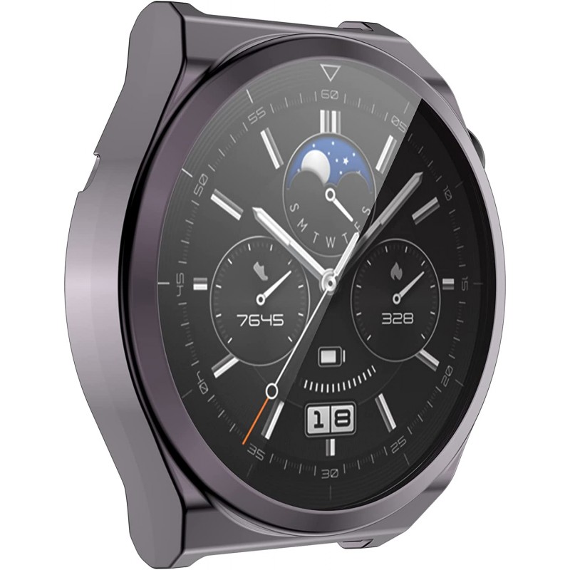 Θήκη Electroplated TPU Full Cover Huawei Watch GT 3 Pro (43mm) Grey