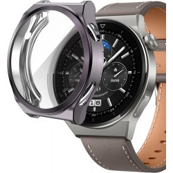 Θήκη Electroplated TPU Full Cover Huawei Watch GT 3 Pro (43mm) Grey