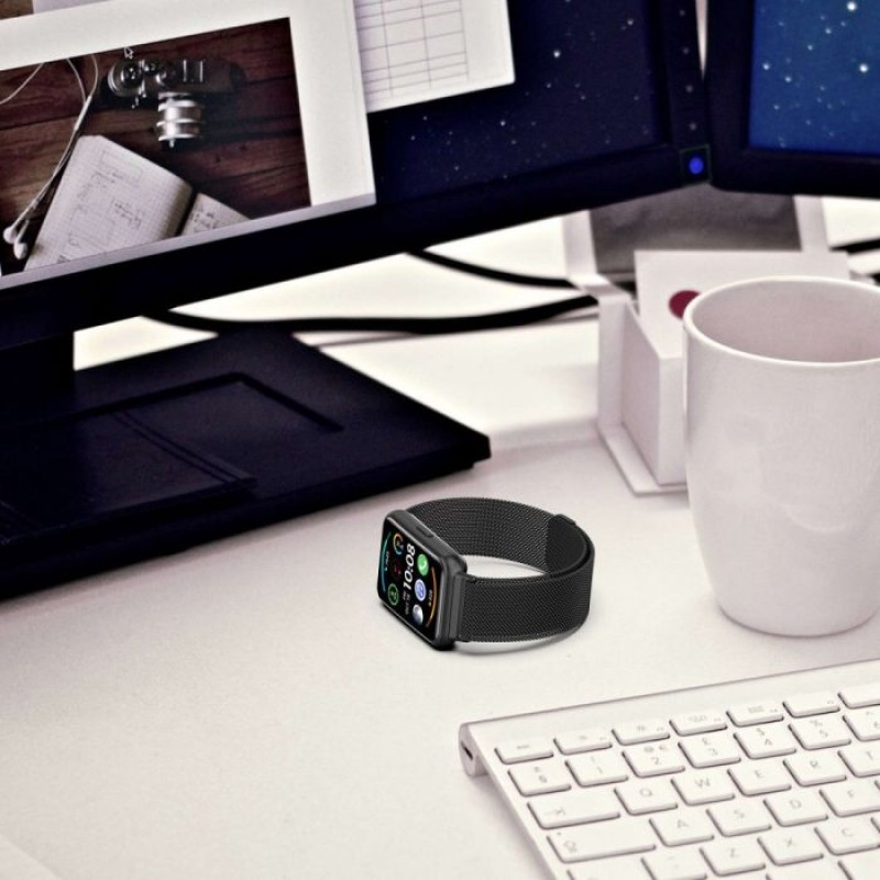 Ανταλλακτικό λουράκι QuickFit Huawei Watch Fit 2 Milanese Band Space Grey