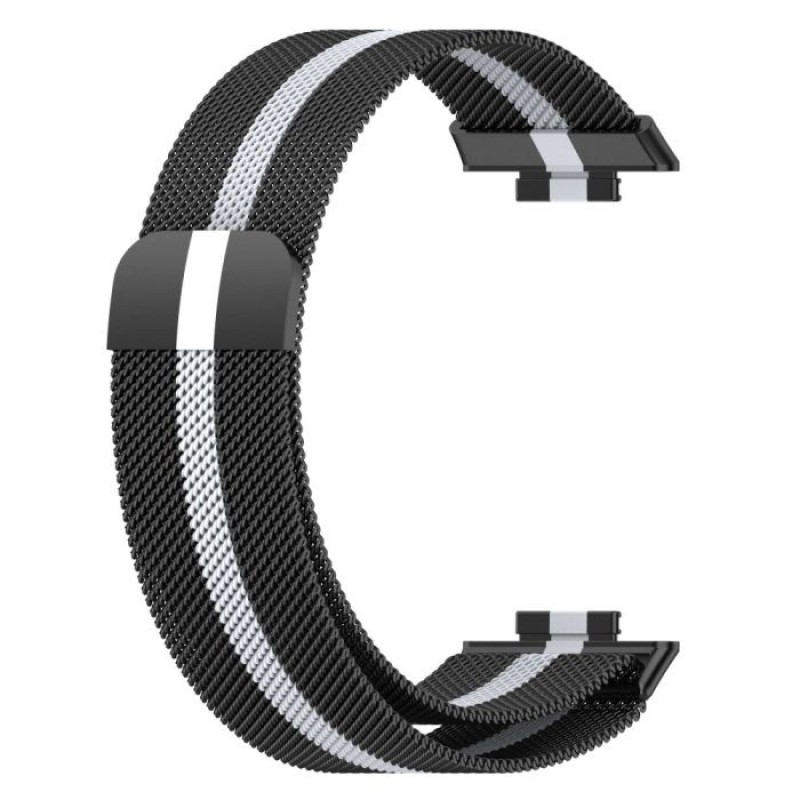 Ανταλλακτικό λουράκι QuickFit Huawei Watch Fit 2 Milanese Band Black/Grey