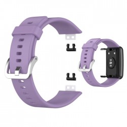 Ανταλλακτικό λουράκι QuickFit Huawei Watch Fit/Fit New Smoothband Light Purple with Silver Buckle