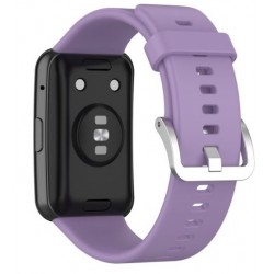 Ανταλλακτικό λουράκι QuickFit Huawei Watch Fit/Fit New Smoothband Light Purple with Silver Buckle