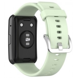 Ανταλλακτικό λουράκι QuickFit Huawei Watch Fit/Fit New Smoothband Light Green with Silver Buckle Ανταλλακτικό λουράκι QuickFit Huawei Watch Fit/Fit New Smoothband Light Green with Silver Buckle