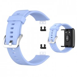Ανταλλακτικό λουράκι QuickFit Huawei Watch Fit/Fit New Smoothband Light Blue with Silver Buckle