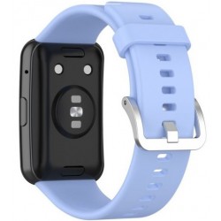 Ανταλλακτικό λουράκι QuickFit Huawei Watch Fit/Fit New Smoothband Light Blue with Silver Buckle