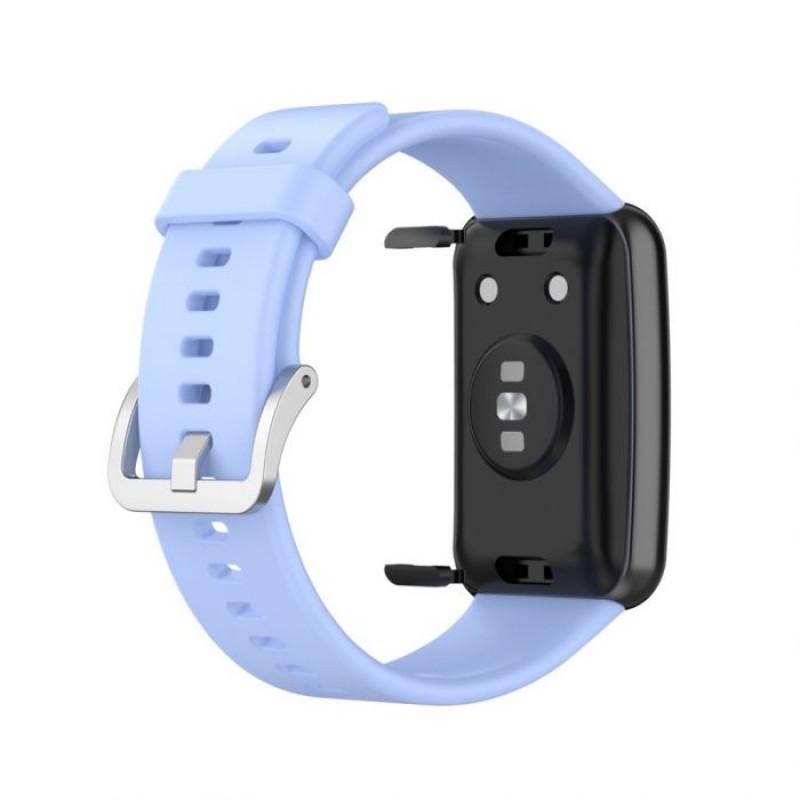 Ανταλλακτικό λουράκι QuickFit Huawei Watch Fit/Fit New Smoothband Light Blue with Silver Buckle