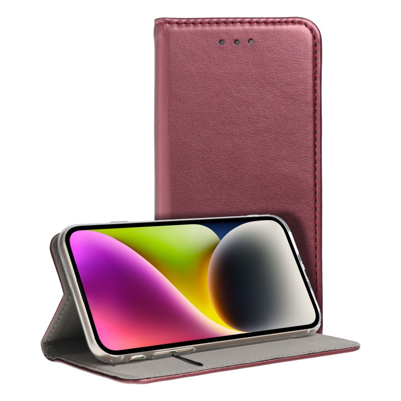 Θήκη Smart Magneto Book Case Xiaomi Redmi Note 13 Pro+ Plus 5G Burgundy