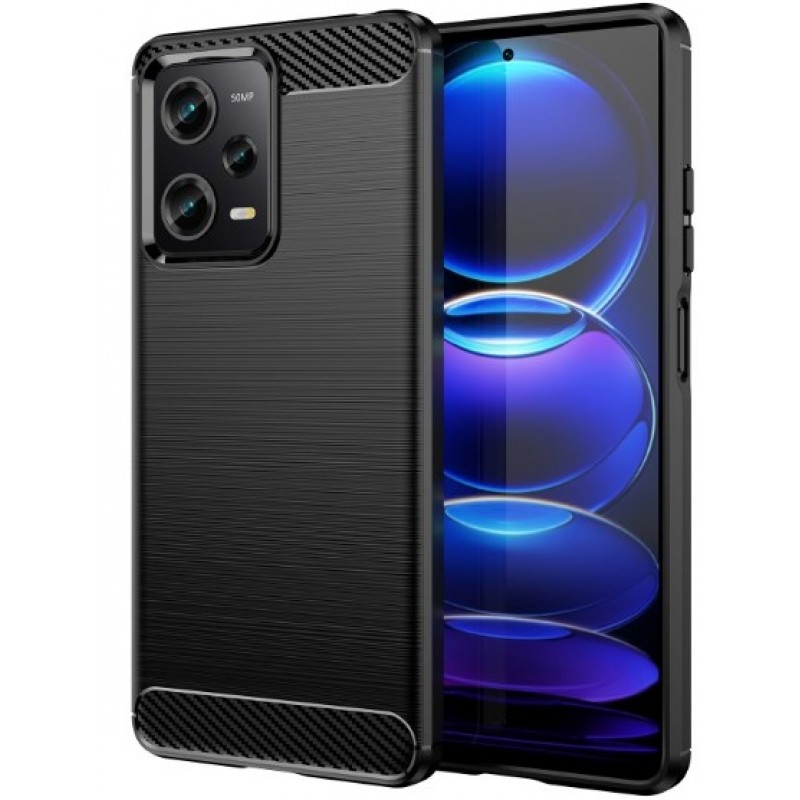 Θήκη TPU Carbon Fiber Brushed Xiaomi Poco X5 Pro 5G Black