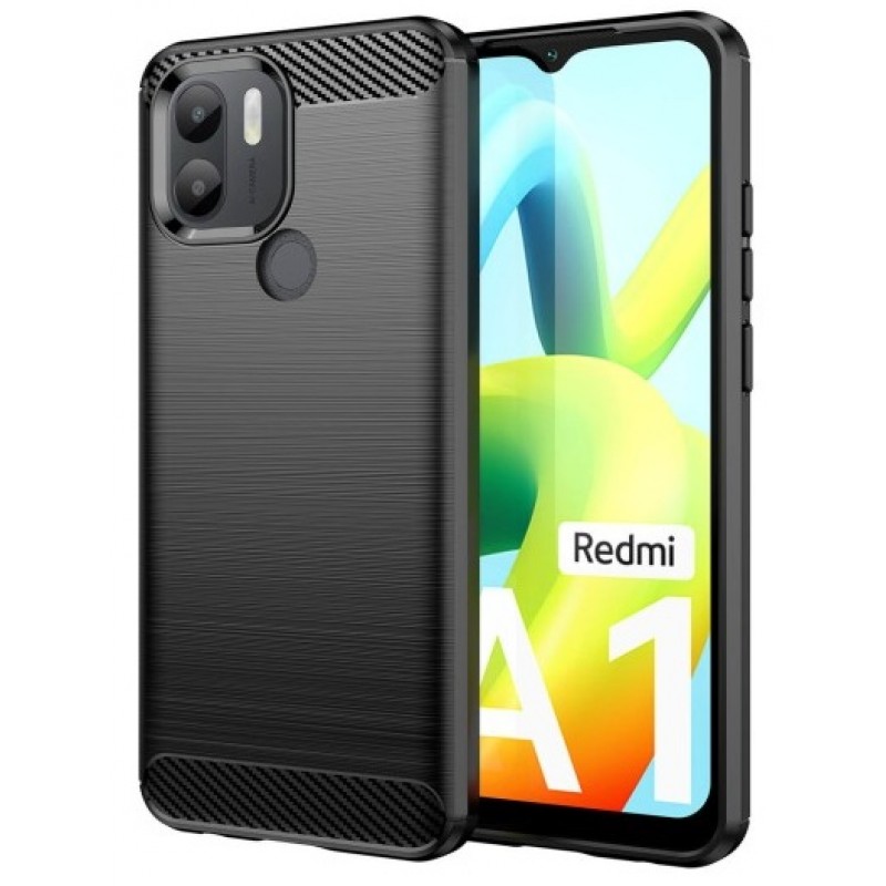 Θήκη TPU Carbon Fiber Brushed Xiaomi Redmi A1+ Black