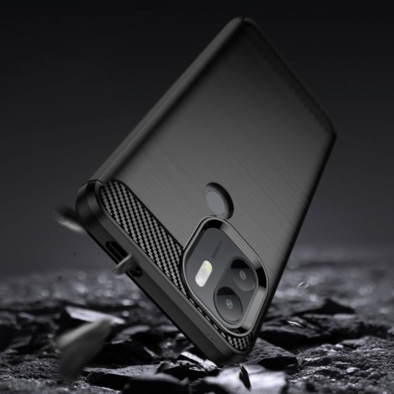 Θήκη TPU Carbon Fiber Brushed Xiaomi Redmi A1+ Black