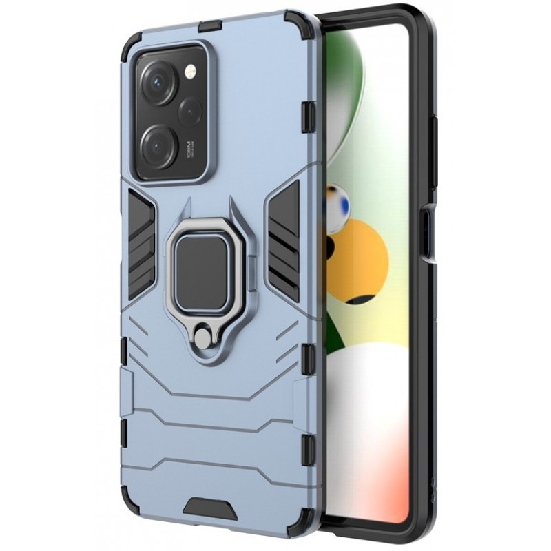 Θήκη Ring Armor Magnetic Stand Xiaomi Poco X5 Pro 5G/Redmi Note 12 Pro 5G Shockproof Blue
