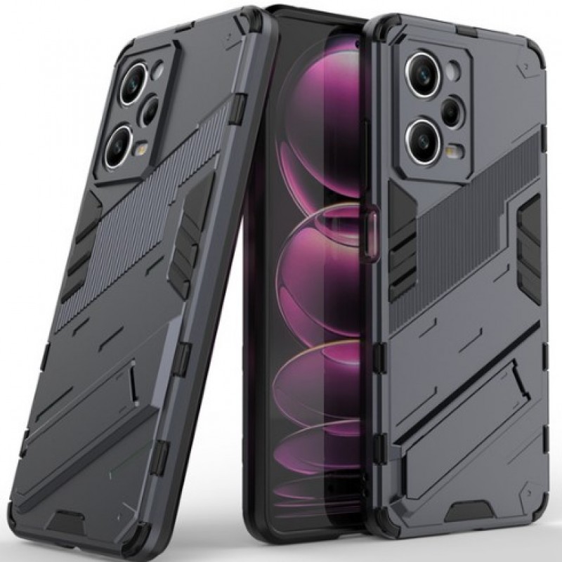Θήκη PC Kickstand Armor Xiaomi Redmi Note 12 Pro / Poco X5 Pro 5G ShockProof Grey