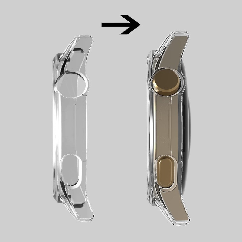 Θήκη PC Full Glass Screen Protector with Scale Huawei Watch GT 4 (46mm) Clear