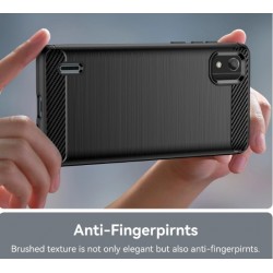 Θήκη TPU Carbon Fiber Brushed Nokia C2 2nd Edition Black
