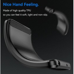 Θήκη TPU Carbon Fiber Brushed Nokia C2 2nd Edition Black