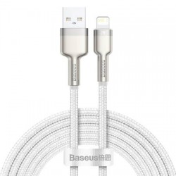 Καλώδιο Data Baseus Braided USB to Lightning Cable 2m (CALJK-B02) White