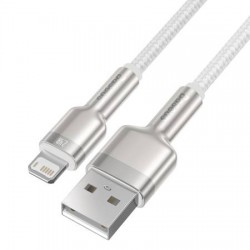 Καλώδιο Data Baseus Braided USB to Lightning Cable 2m (CALJK-B02) White