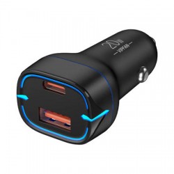 Φορτιστής Αυτοκινήτου Vipfan C11 Usb-A & Usb-C 20W Fast Charger (C11) Black