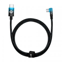 Καλώδιο Data Baseus MVP Elbow Angle Braided Type-C to Type-C 100W 1m (CAVP000621) Black/Blue
