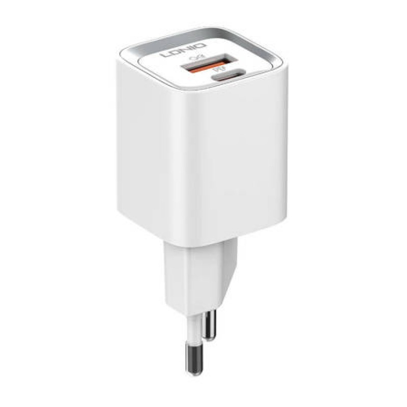 Φορτιστής Ταξιδιού Ldnio Adapter Usb-A & Usb-C & Micro Cable 20W (A2318C) White