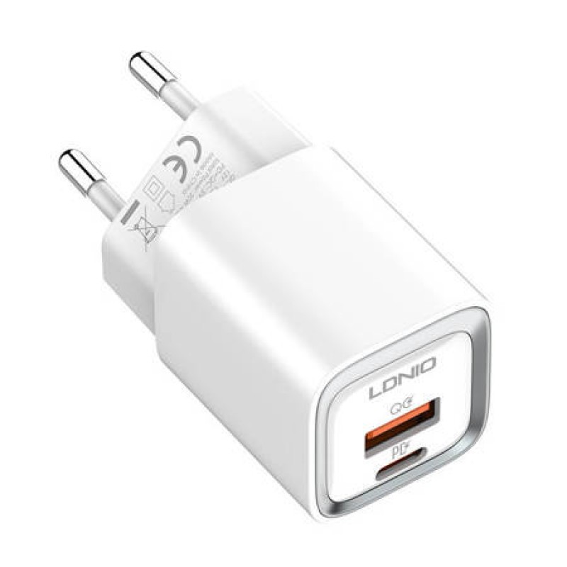 Φορτιστής Ταξιδιού Ldnio Adapter Usb-A & Usb-C & Micro Cable 20W (A2318C) White