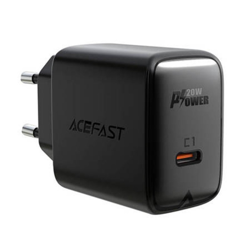 Φορτιστής Ταξιδιού Acefast 20W Usb-C Fast Charge (A1) Black