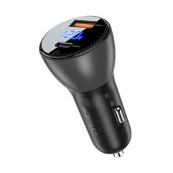 Φορτιστής Αυτοκινήτου Acefast Usb-C & Usb 63W Fast Charge (B6) Black