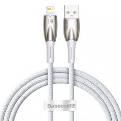 Καλώδιο Data Baseus Glimmer Series USB to Lightning Cable 2.4A 1m (CADH000202) White