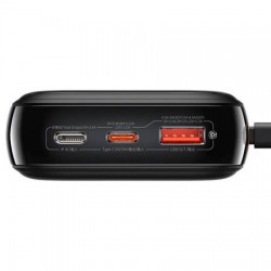 Εξωτερική Μπαταρία Baseus Qpow 20000mAh PowerBank USB/Type-C & Type C Cable Black (PPQD060201)